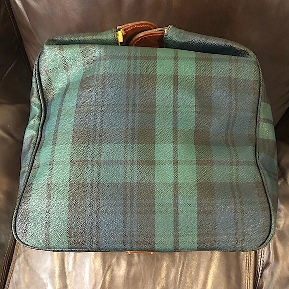RALPH LAUREN Black Watch Plaid Boston Weekend Travel Duffle Bag 55cm - Picture 14 of 17